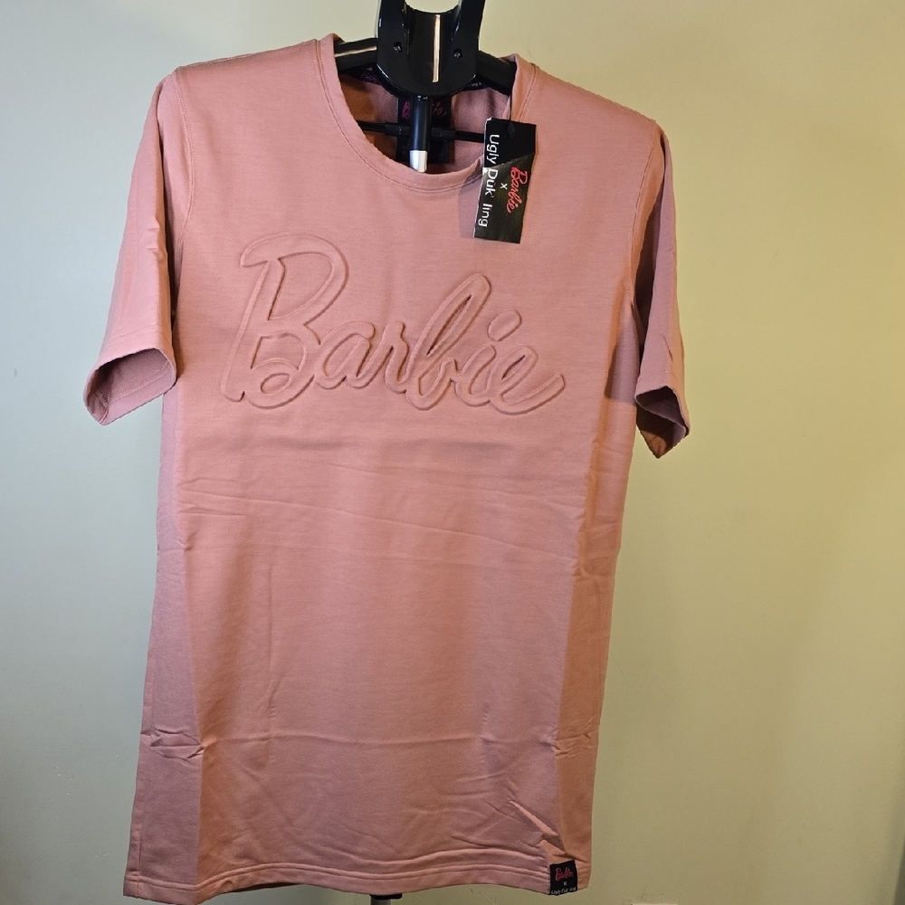 New Barbie Women's Pink T-Shirt Dress- Size XS